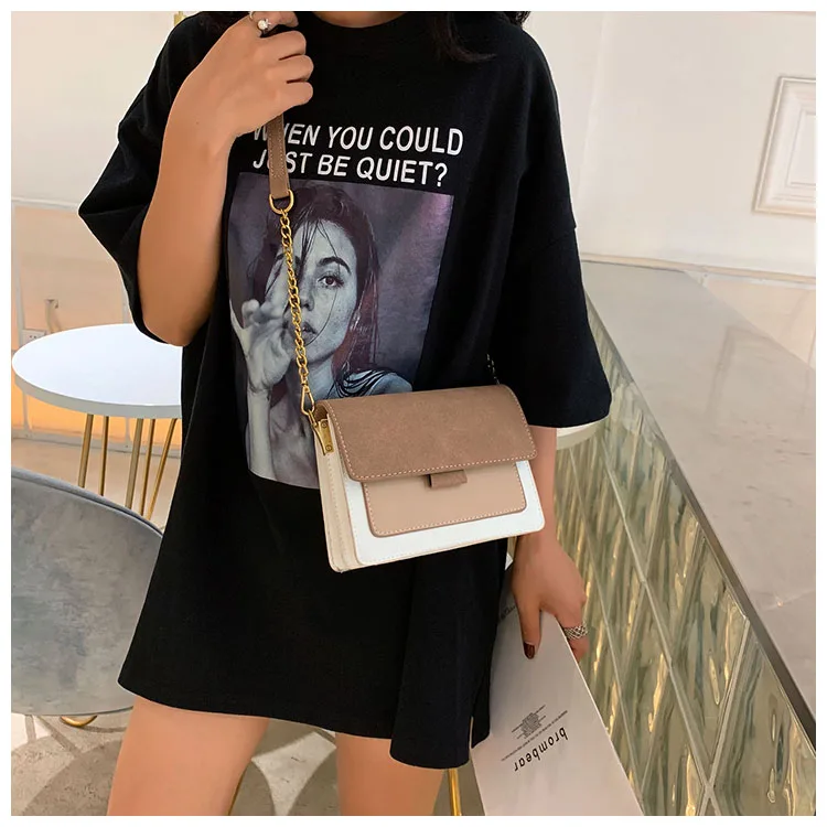 Роскошные маленькие женские сумки из нубука сумки-мессенджеры Лоскутные через