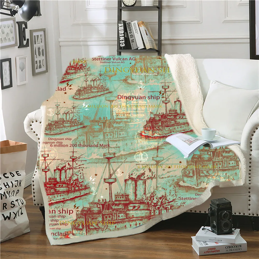 Модное одеяло с принтом пейзажа шерпа двойное 3D в виде Парижской башни покрывало