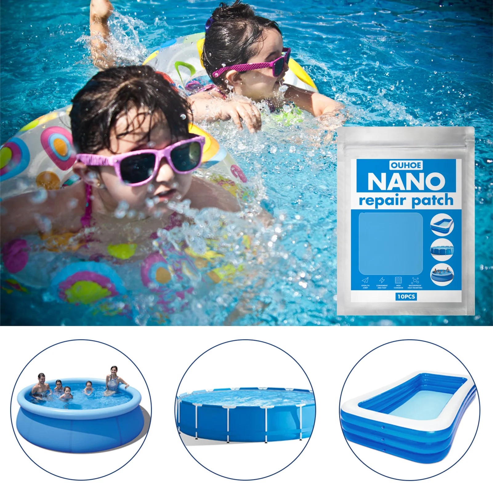 10/20/30 шт. самоклеящиеся пластмассовые патчи |