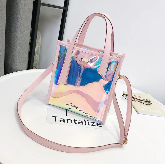 Новые Брендовые женские сумки лазерные в Корейском стиле прозрачные на плечо