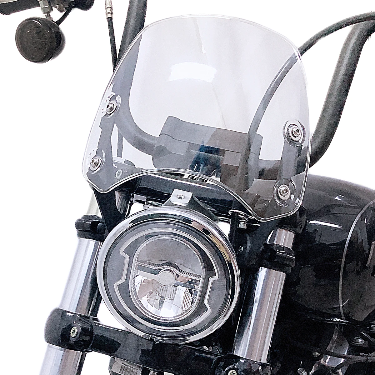 Прозрачная ветрозащитная крышка для экрана с креплениями Harley 2018-2021 Softail Street Bob |