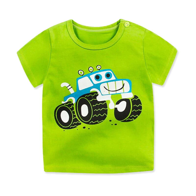 

2021 Summer T-shirt for the boys and girls 1 2 3 4 5 years cotton clothes for the chilren Corton clothing for the kids cheap