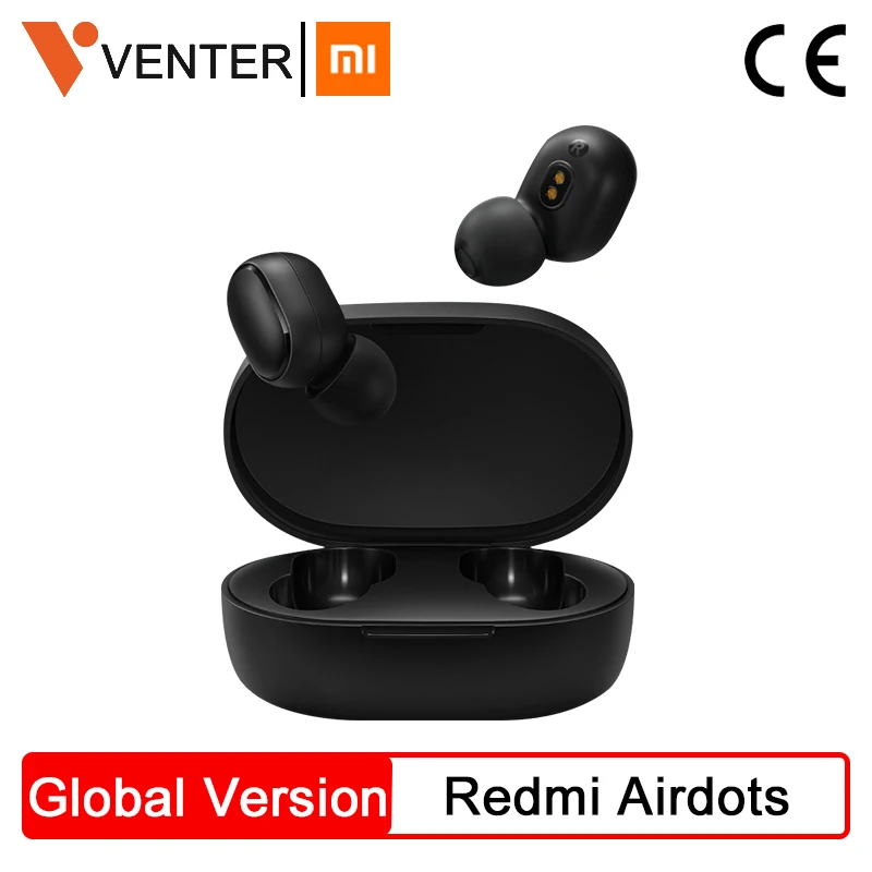 Новинка Xiaomi Redmi Airdots TWS Bluetooth наушники стерео бас Bluetooth 5,0 наушники с микрофоном громкой связи Наушники с управлением AI