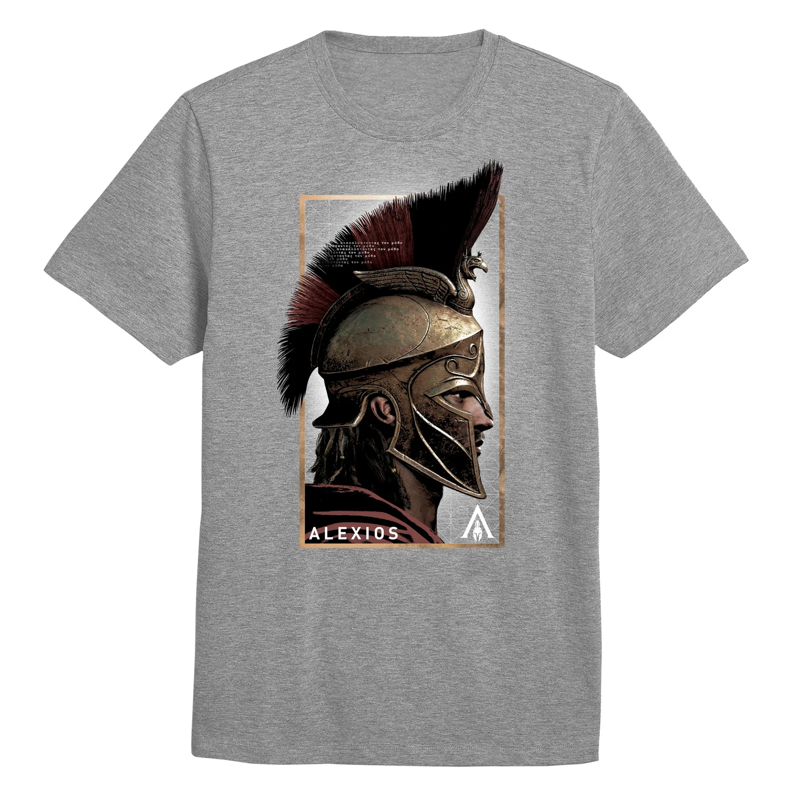 

Odyssey Assassins Alexios Spartan Warriors Profile T-Shirt. Summer Cotton Short Sleeve O-Neck Mens T Shirt New S-3XL