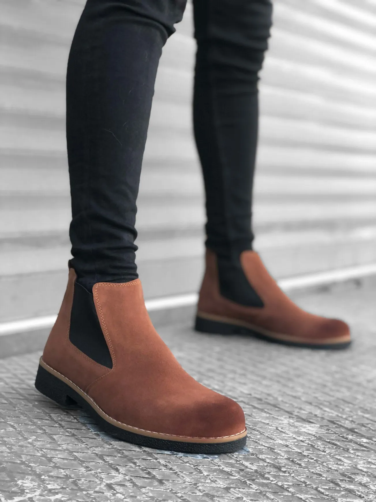 

Магазин BveA, мужские Модные Удобные повседневные замшевые ботинки челси ER0058 на весну, лето и зиму, ботильоны до щиколотки