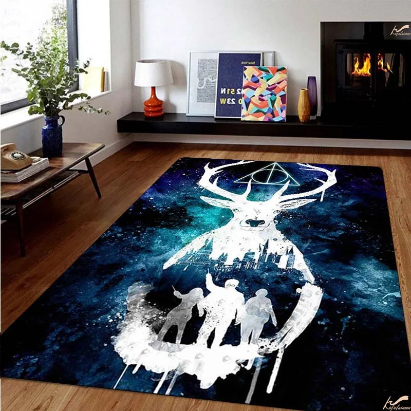 Ковер с оленем для гостиной ковер рисунком животных | Дом и сад