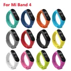 Ремешок силиконовый для Mi Band 4, спортивный браслет для наручных часов, браслет для Xiaomi Mi Band