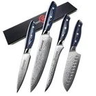 4 шт., встроенный кухонный нож Santoku