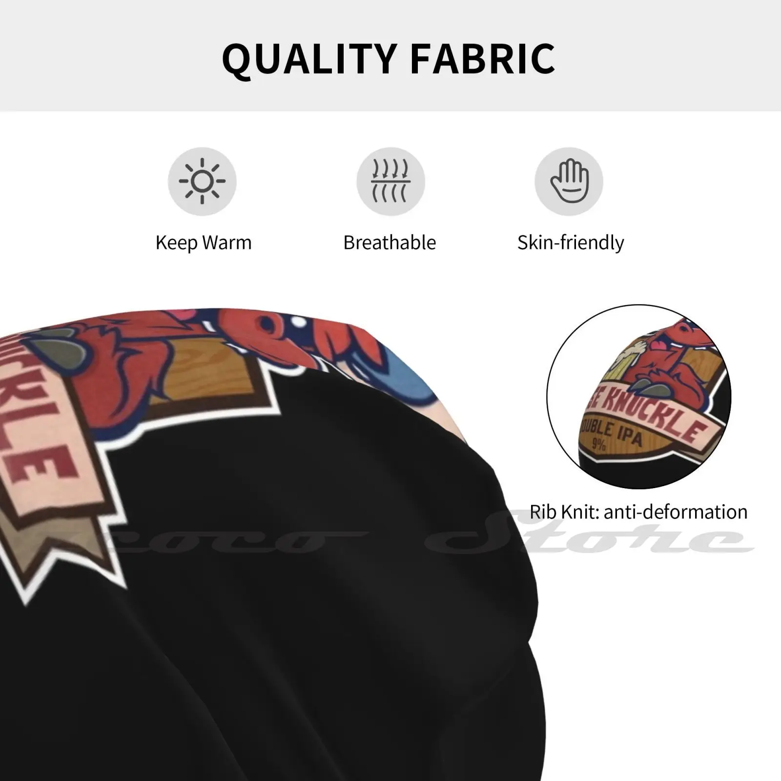 Вязаная шапка на костяшки лосят двойная Ipa эластичная мягкая индивидуальная с