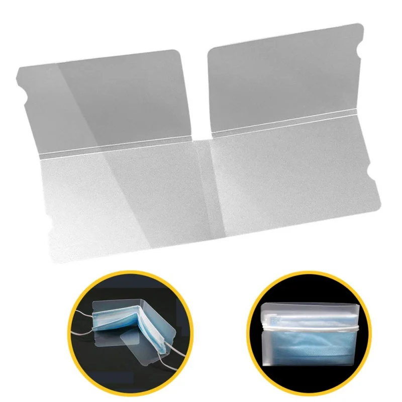 10 Pcs Portable Face Masks Storage Clip Disposable Organizer Mask Folder | Дом и сад