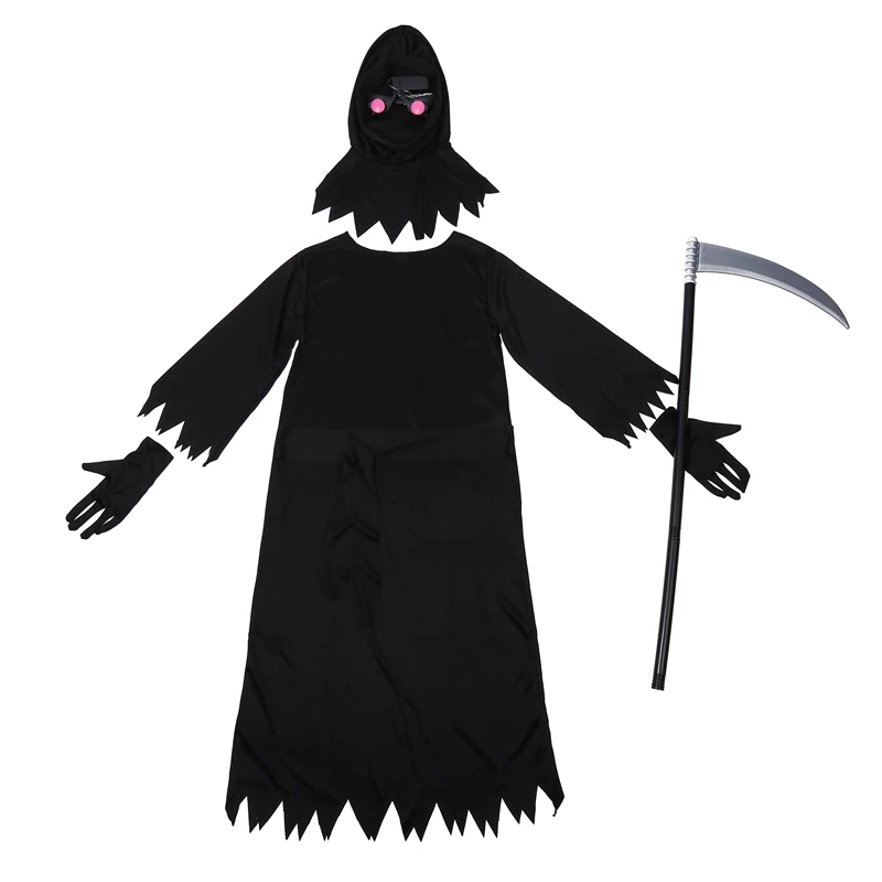 Жуткие красные глаза выцветают и исчезают в неизвестном Phantom Grim Reaper/Детский