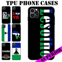 for huawei honor 7 8 9 10 v20 s i a pro lite lesotho flag theme soft tpu phone cases cover logo