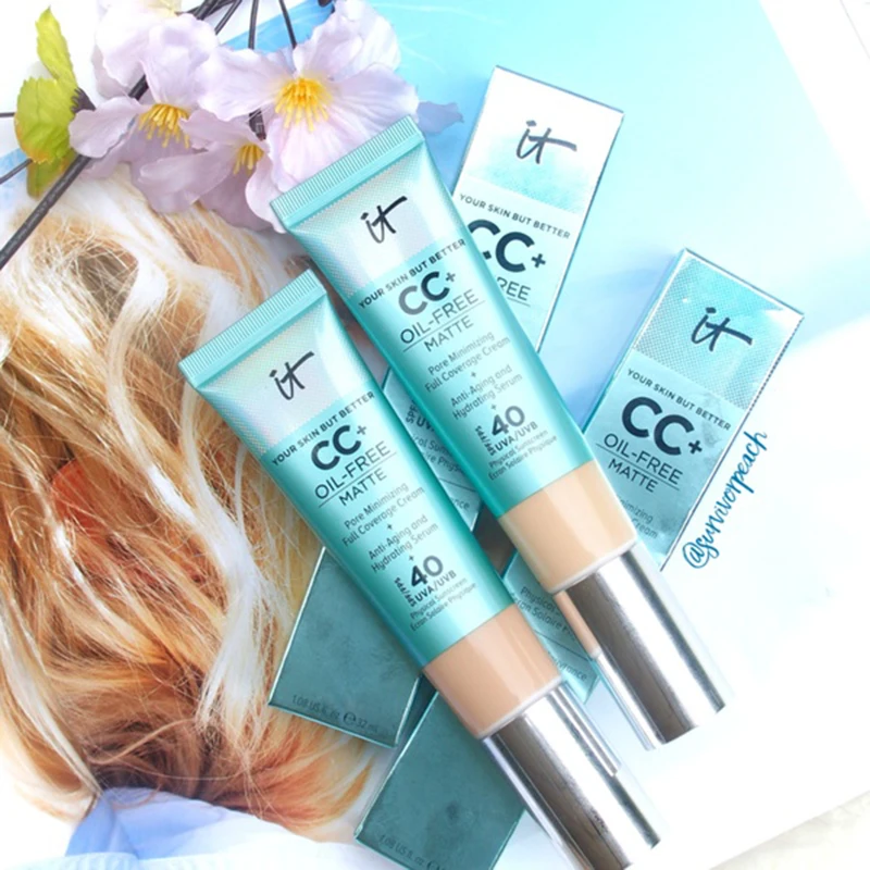 

35ml Face Concealer It Cosmetics CC+ Cream Illumination SPF 50 Full Cover Medium or Light Hide Blemish Corrector WHOLESALE