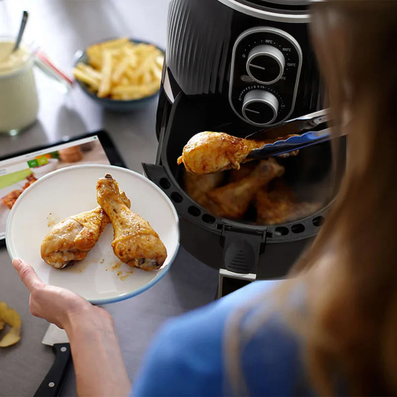 Фритюрница бытовая электрическая большая емкость без масла многофункциональная