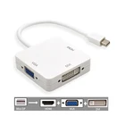 Mini DP к HDMI-совместимый 3 в 1 Thunderbolt DisplayPort VGA DVI кабельный разъем для Apple iMac Mac Book Monitor Mini DP переходник