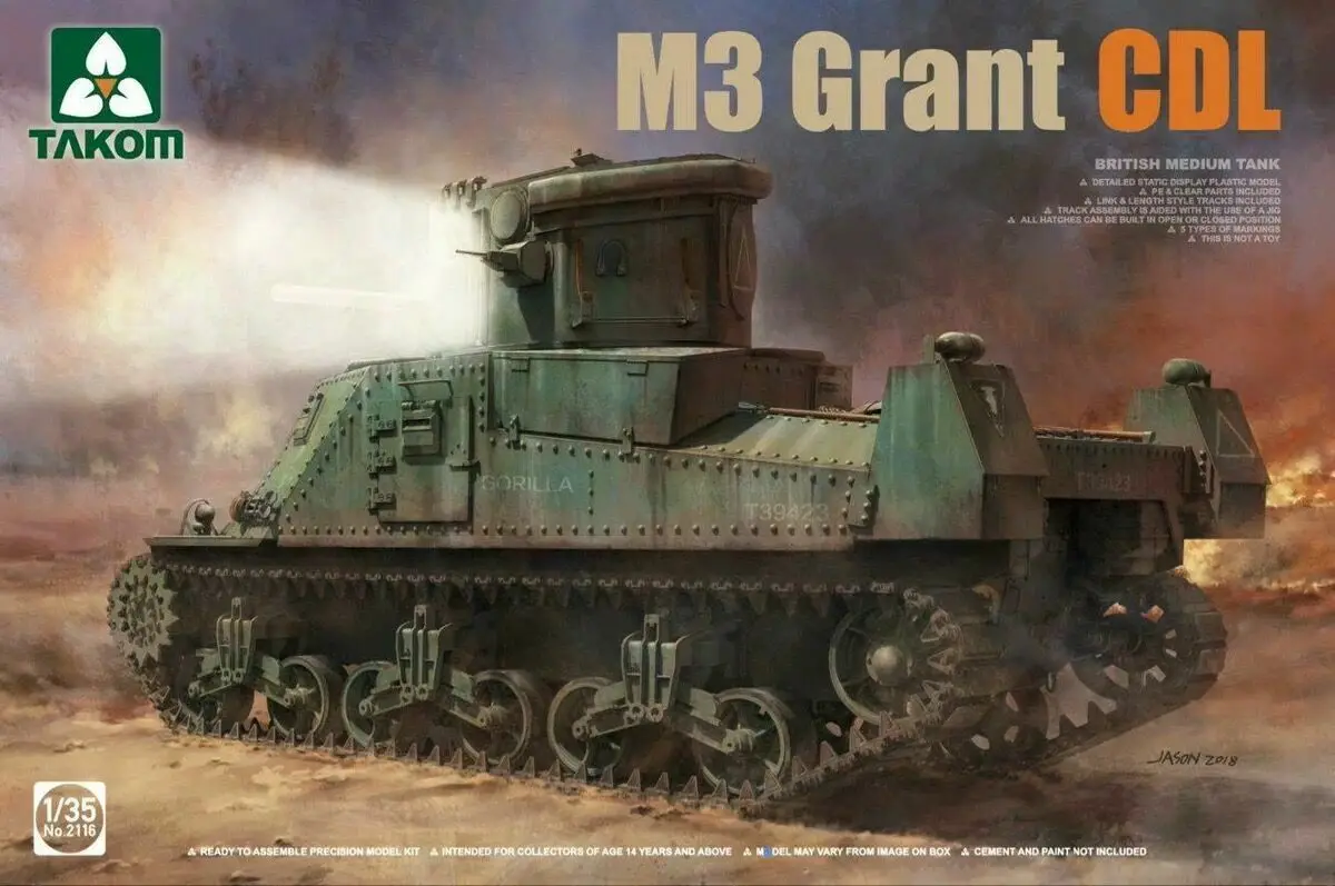 

TAKOM 2116 1/35 U S Army M3 Grant CDL Model Kit