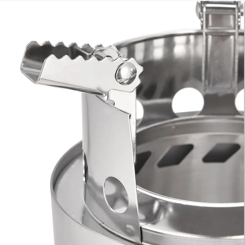 Новая ветрозащитная плита для кемпинга портативная дровяная из нержавеющей