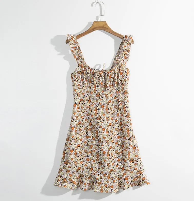 Lf5085 женское платье с перекрещивающимися краями vestidos de verano летнее модное
