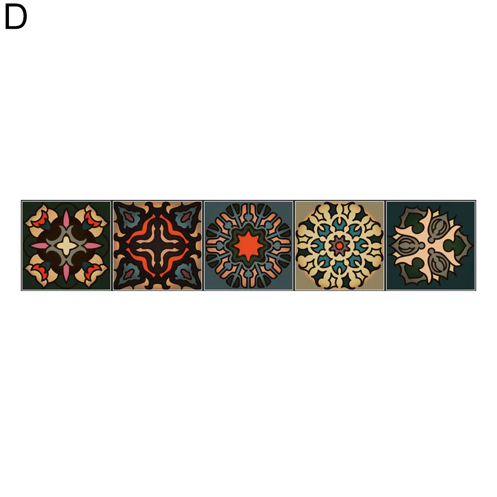 Наклейка на стену в марокканском стиле Геометрическая симметричная плитка