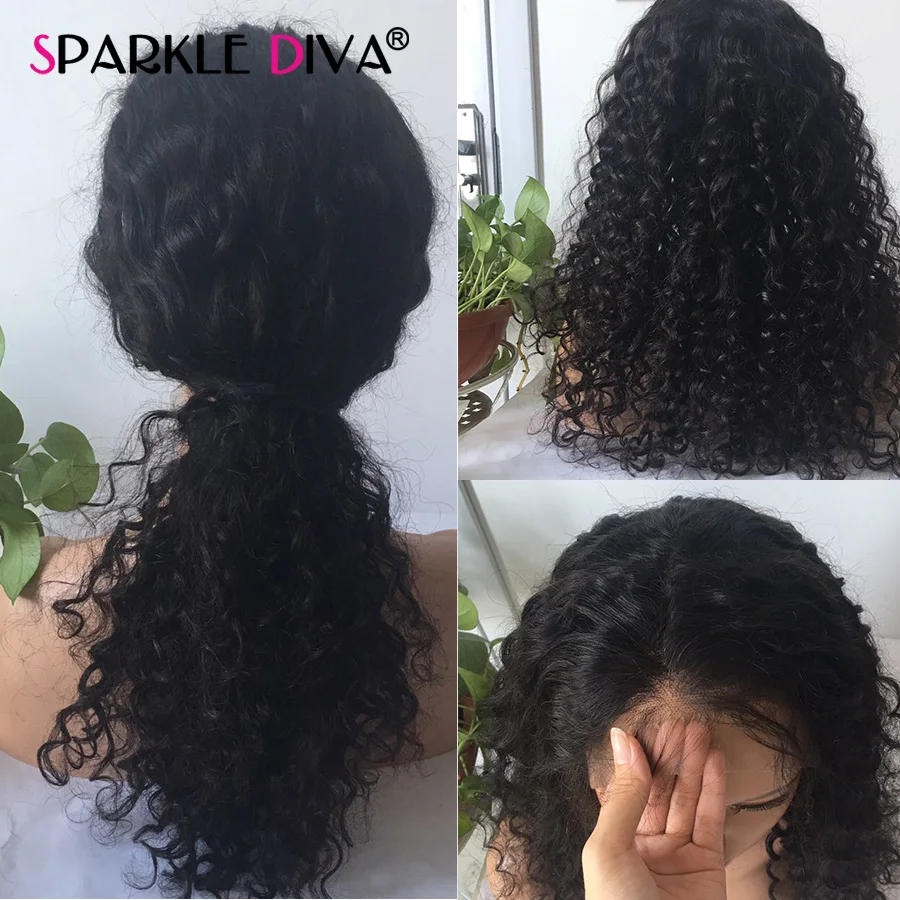 Парики из натуральных волос с волнистыми кружевами предварительно сорванные