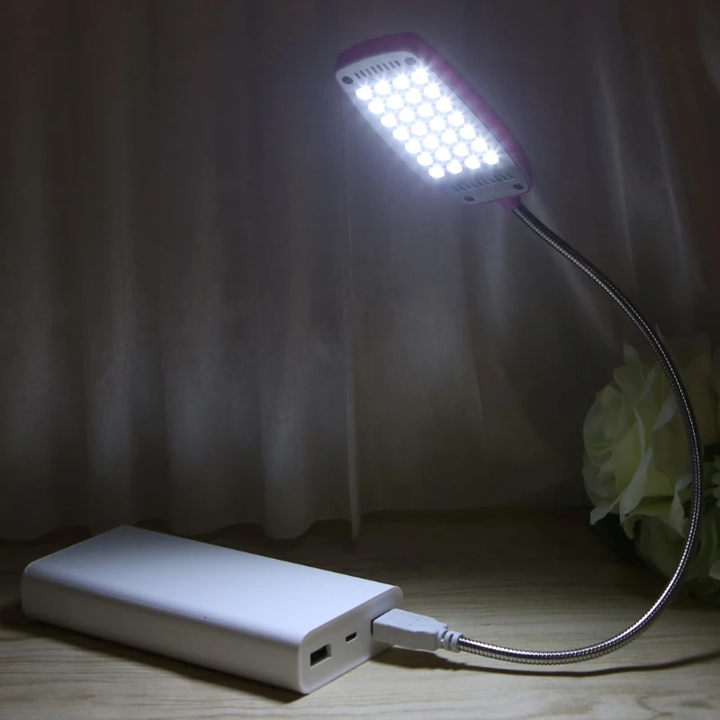 

28 светодиодный USB Мини Гибкий Светильник ноутбука, настольного компьютера, ПК, настольная лампа для чтения с металлической кнопкой 28TC