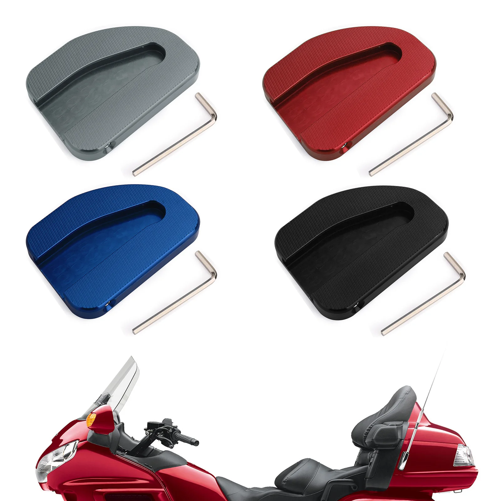 

Topteng для Honda GoldWing GL1800 2010-2017 2011 2012 Выдвижная подставка удлинительная панель мотоциклетные чехлы