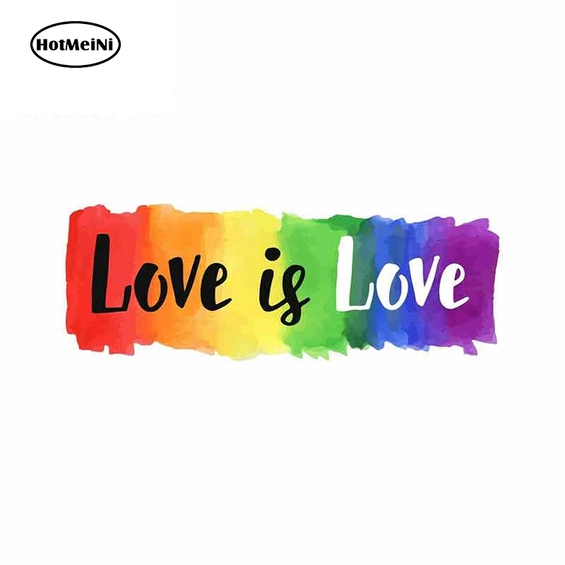 HotMeiNi 13 см x 4 7 для Love Is геи ЛГБТ автомобильные наклейки Солнцезащитный виниловый JDM