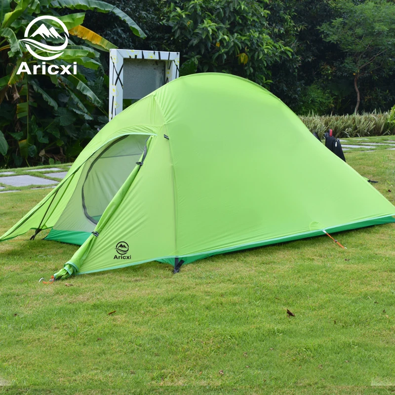 

Ultralight Camping Tent Waterproof Outdoor Hiking Tent 20D Nylon Backpacking Tent With Free Mat