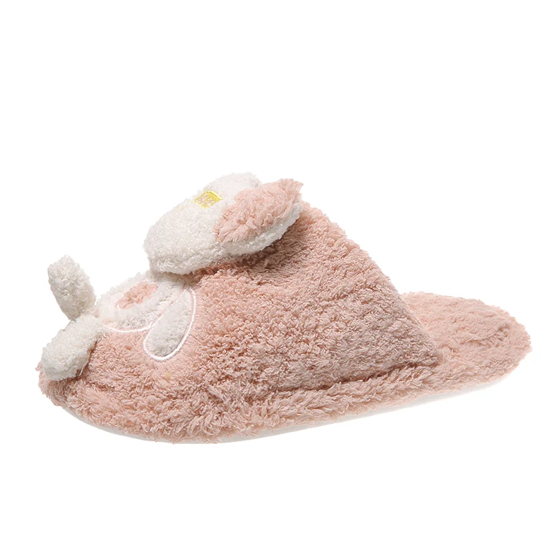 

Новинка 2021, зимние теплые тапочки для мужчин и женщин, Нескользящие плюшевые домашние хлопковые туфли, мужские удобные искусственные пушис...