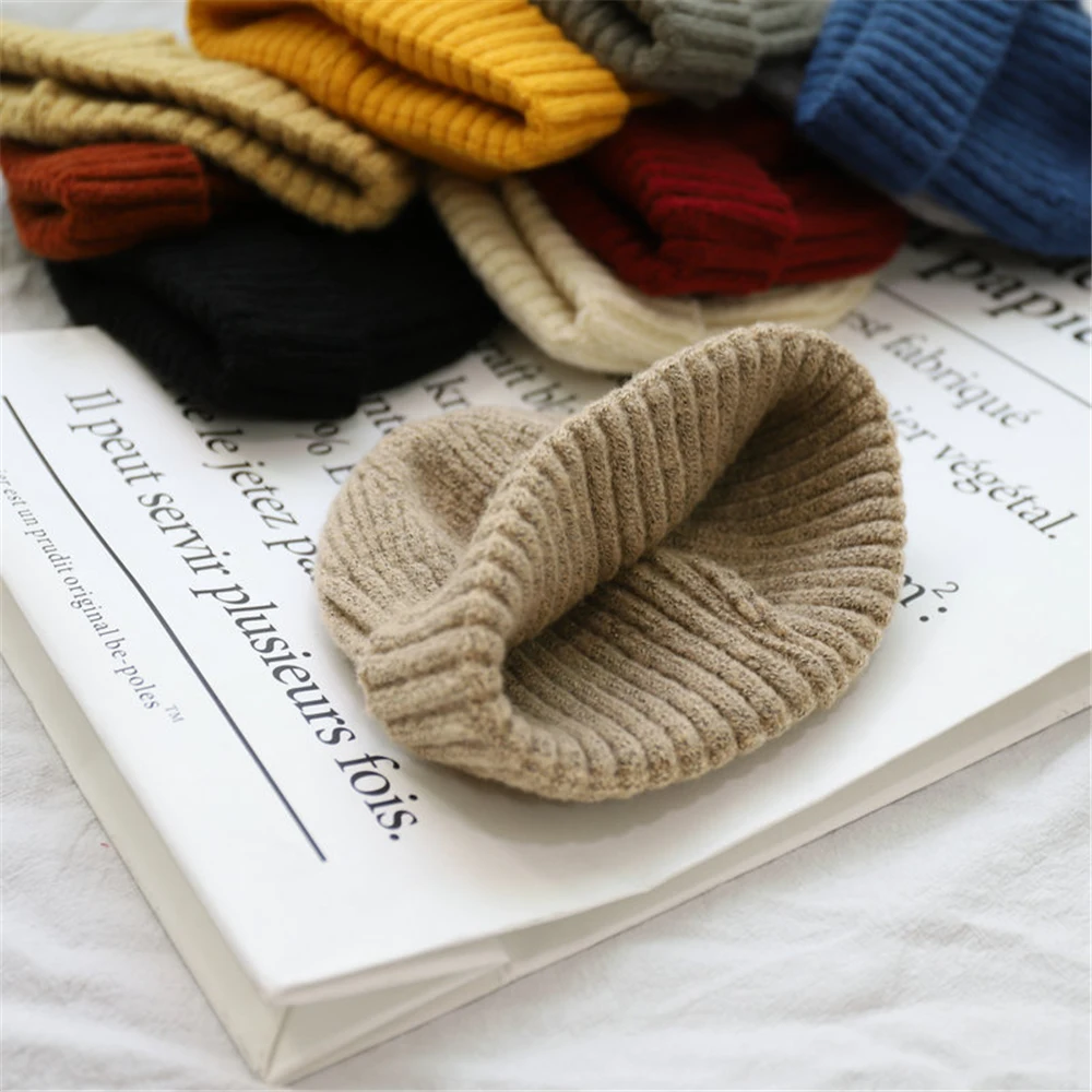 Новинка Осень зима ретро купольная теплая короткая шерстяная шапка Baotou Дыня