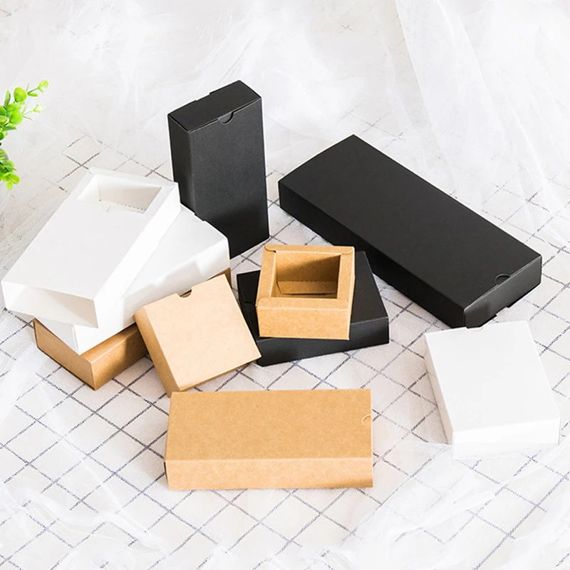 Tea Candy Kraft Paper Packing Jewelry Cosmetic Packaging Gift Box