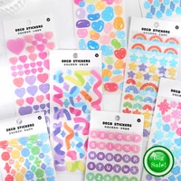 discounted 1 pc sticker laser ribbon decoration scrapbooking stationery school supplies