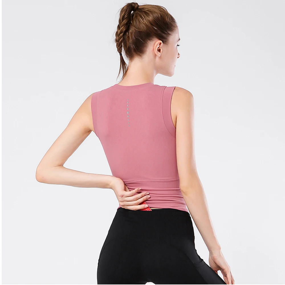 Лидер продаж 2020 женские майки для йоги мягкие облегающие уличные спортивные