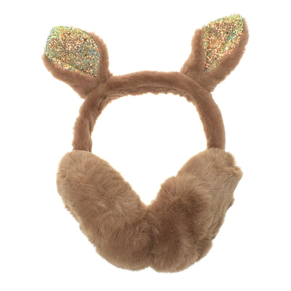 Для женщин зимние Наушники Earwarmers заячьи ушки мочки уха теплые меховые оголовье