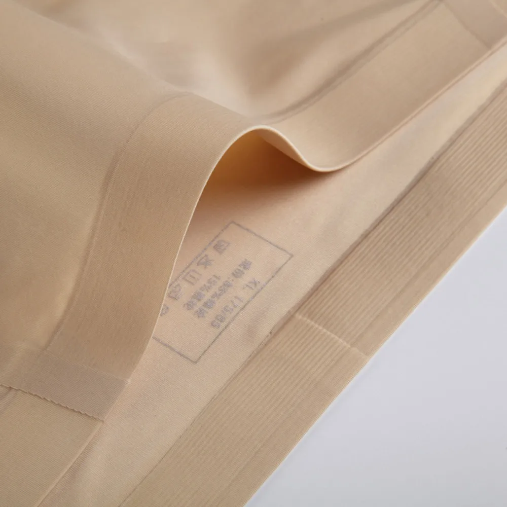 

Sexy Underwear Men Briefs Shorts Cueca Thin Ice Silk Low Waist Panties Solid U Conve Pouch Seamless Underpants Plus Size XXL