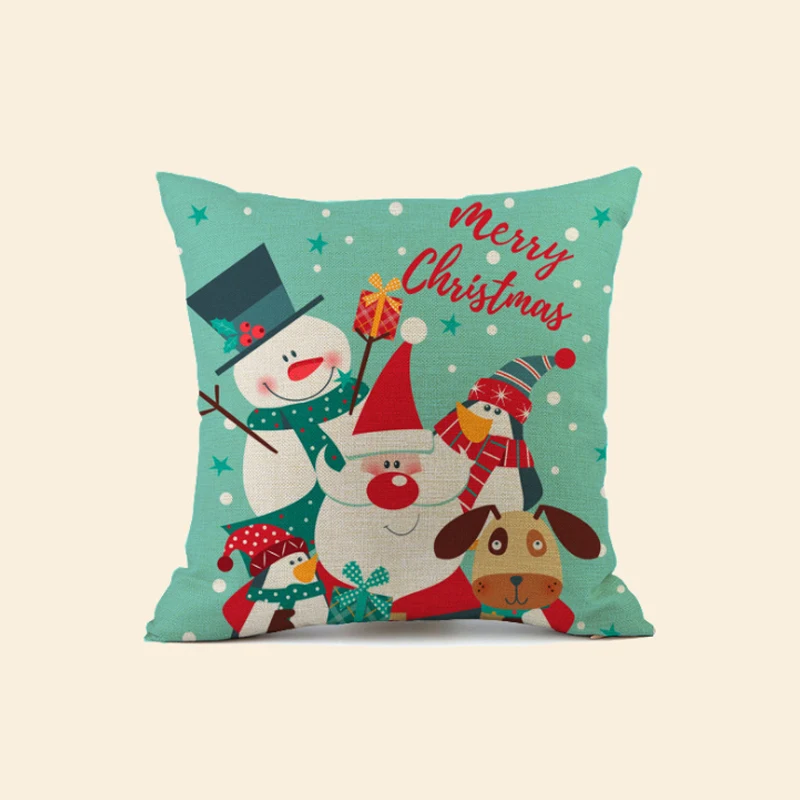 Чехол для подушки Merry Christmas декоративное хлопковое белье наволочка дивана