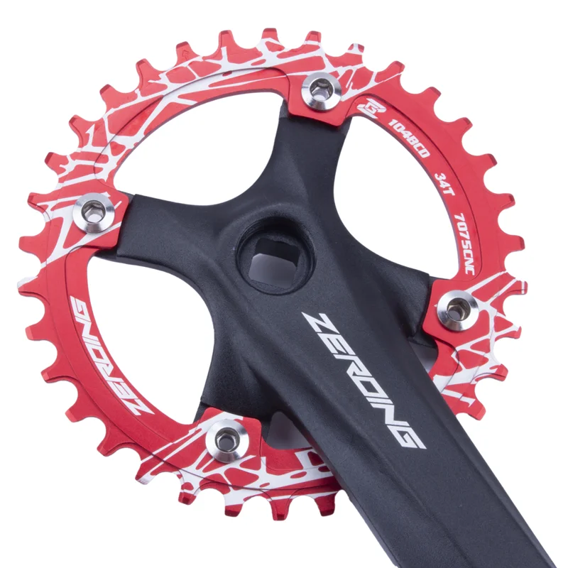 Звездочка велосипедная ZEROING MTB 170 мм 104BCD 8/9/10/11 скоростей | Спорт и развлечения
