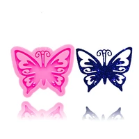 shiny pretty butterfly mold silicone molds diy keychain pendants epoxy mould silicon resin crafting molds