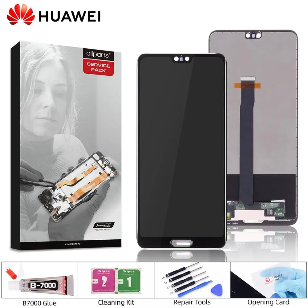 5," ЖК-дисплей для HUAWEI P20, сенсорный экран, дигитайзер, Замена для HUAWEI P20, ЖК-дисплей EML-AL00 L22 L09 L29