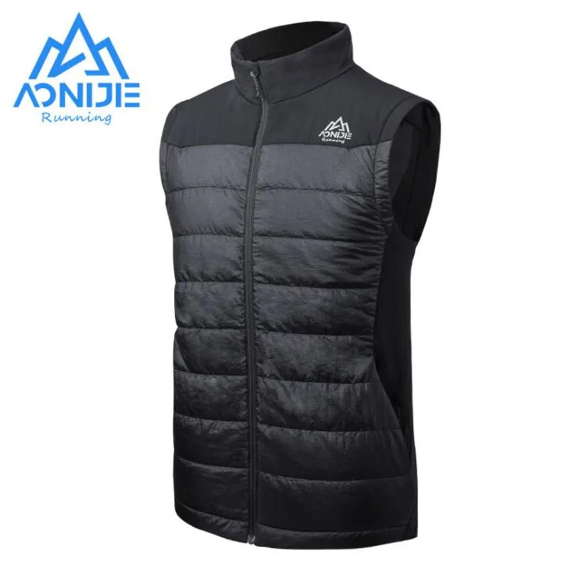 

AONIJIE Lightweight Winter Outdoor Warm Vest Sports Windproof Waistcoat Thermal Weskit For Running Climbing Hiking Cycling
