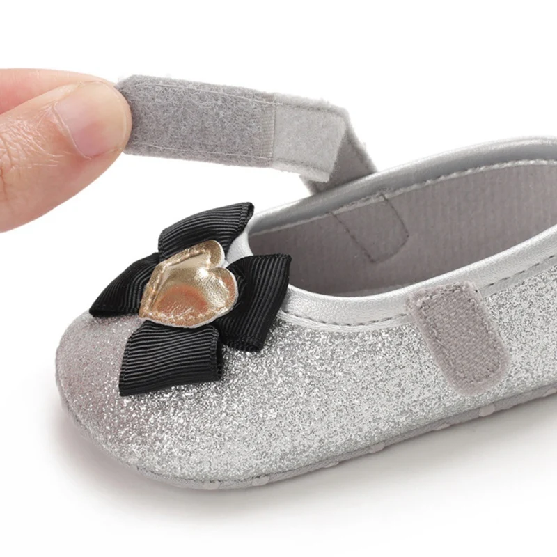 

Infant Shoes Baby Girl Shoes Love Lovely Bownot PU Leather Shoes Sneakers Kids Soft Sole Toddler Shoes Princess Shoes 0-18Months