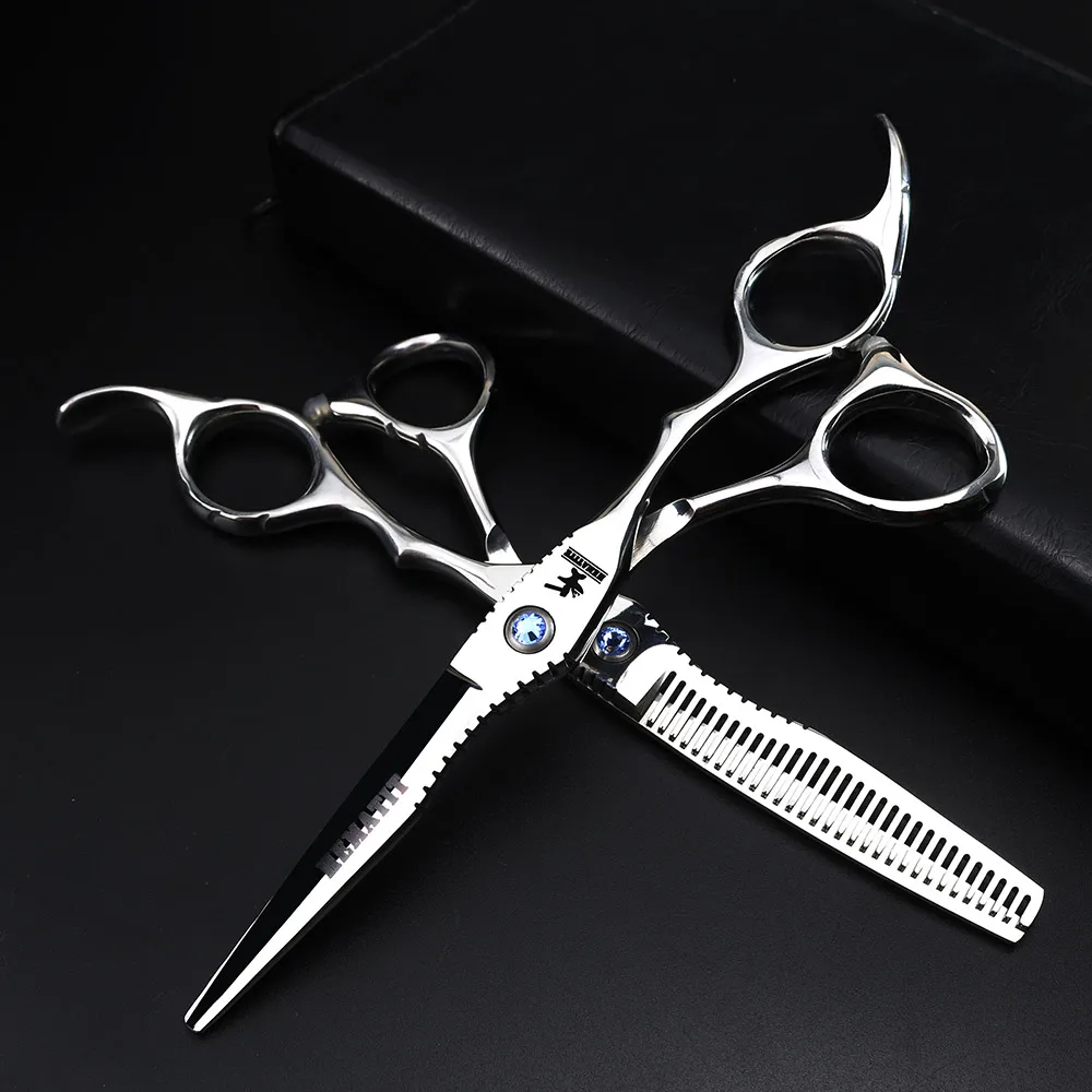 6 дюймов японские 440C ножницы для стрижки и истончения парикмахерский салон