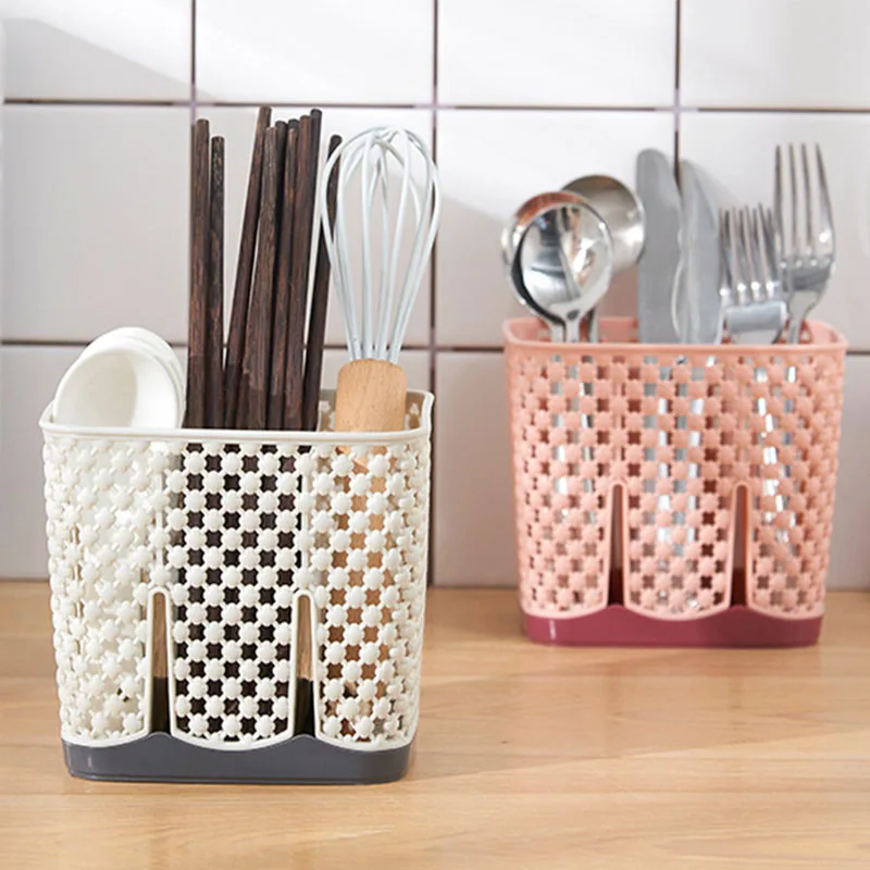 

Plastic Drain Chopstick Cage Kitchen Storage Organizer Home Supplies Creative Simple Baskets Chopstick Holders