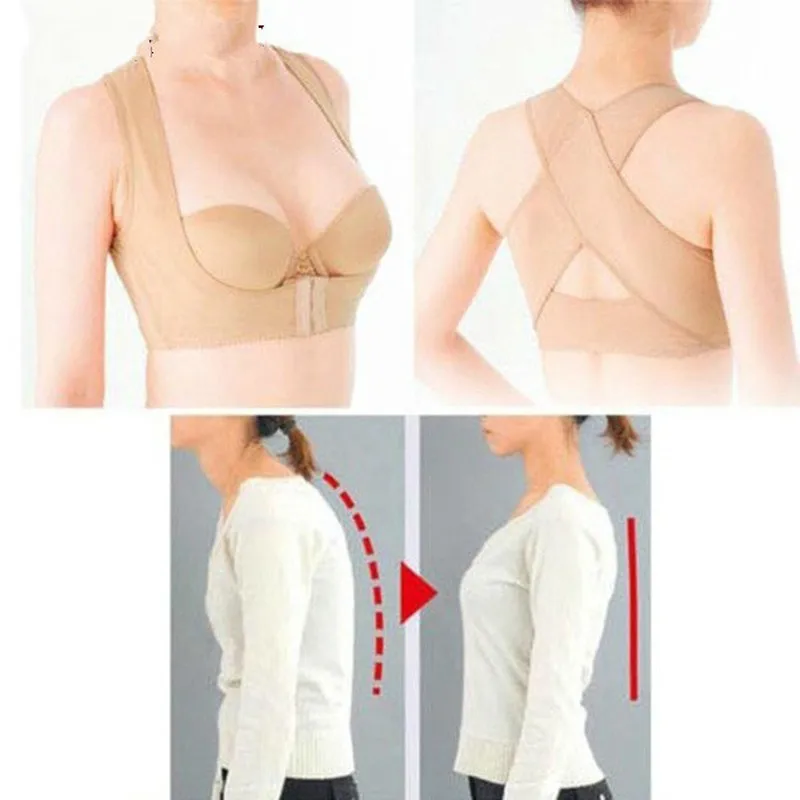 

New Posture Corrector Spine Back Shoulder Support Corrector Band Adjustable Brace Correction Humpback Back Pain Relief