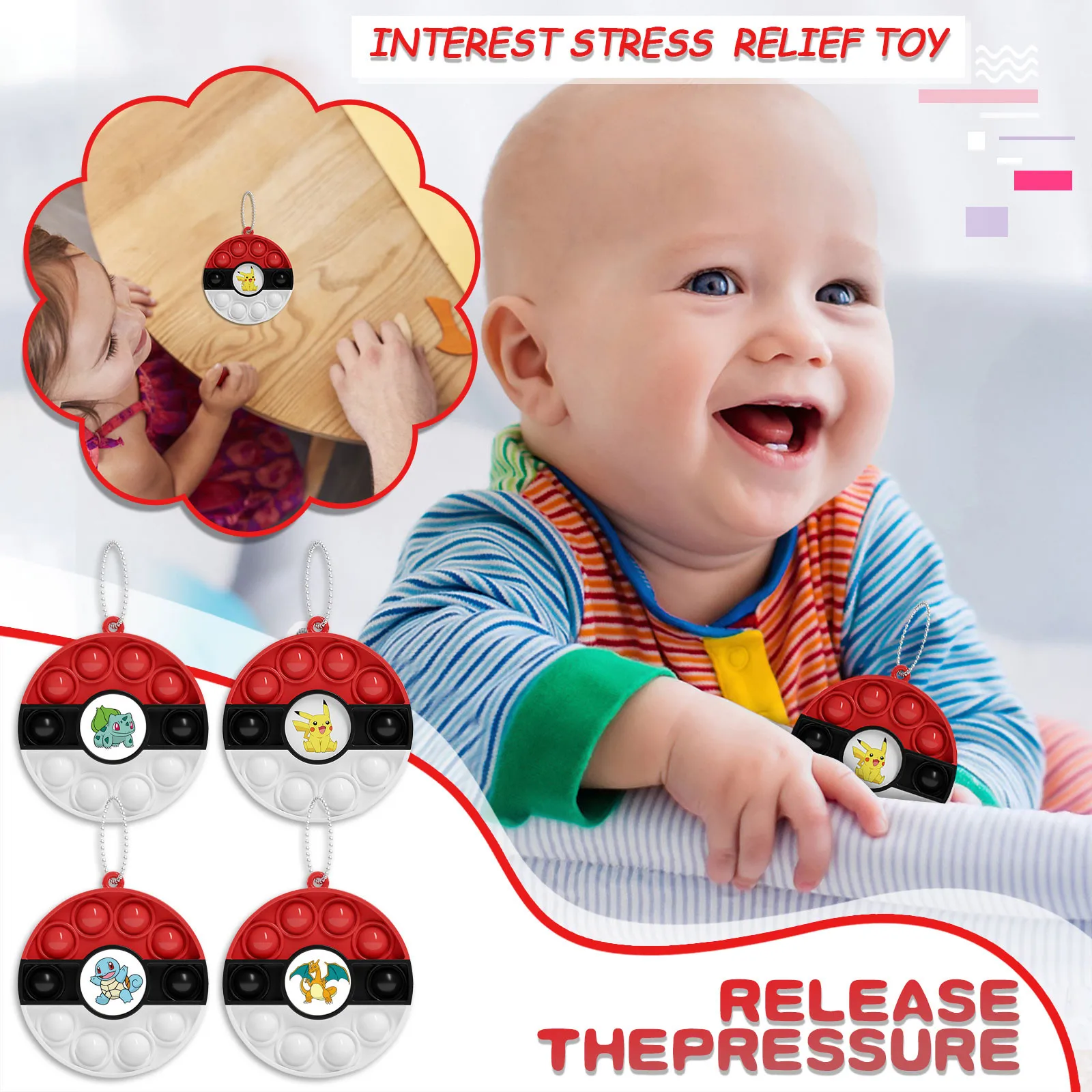 Empuje de burbuja sensorial Fidget Juguetes | Juguetes Fidget | Fidget juguetes-alivio del estr&eacute;s de presi&oacute;n aliviar juguetes anti estr&eacute;s adultos y ni&ntilde;os Juguetes-0