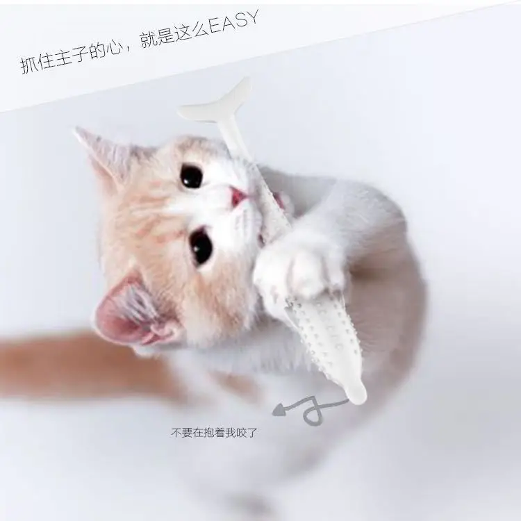 Кошка зубная щетка кошка силикагель рыба кошачьи игрушки Силикагель мята Рыба |