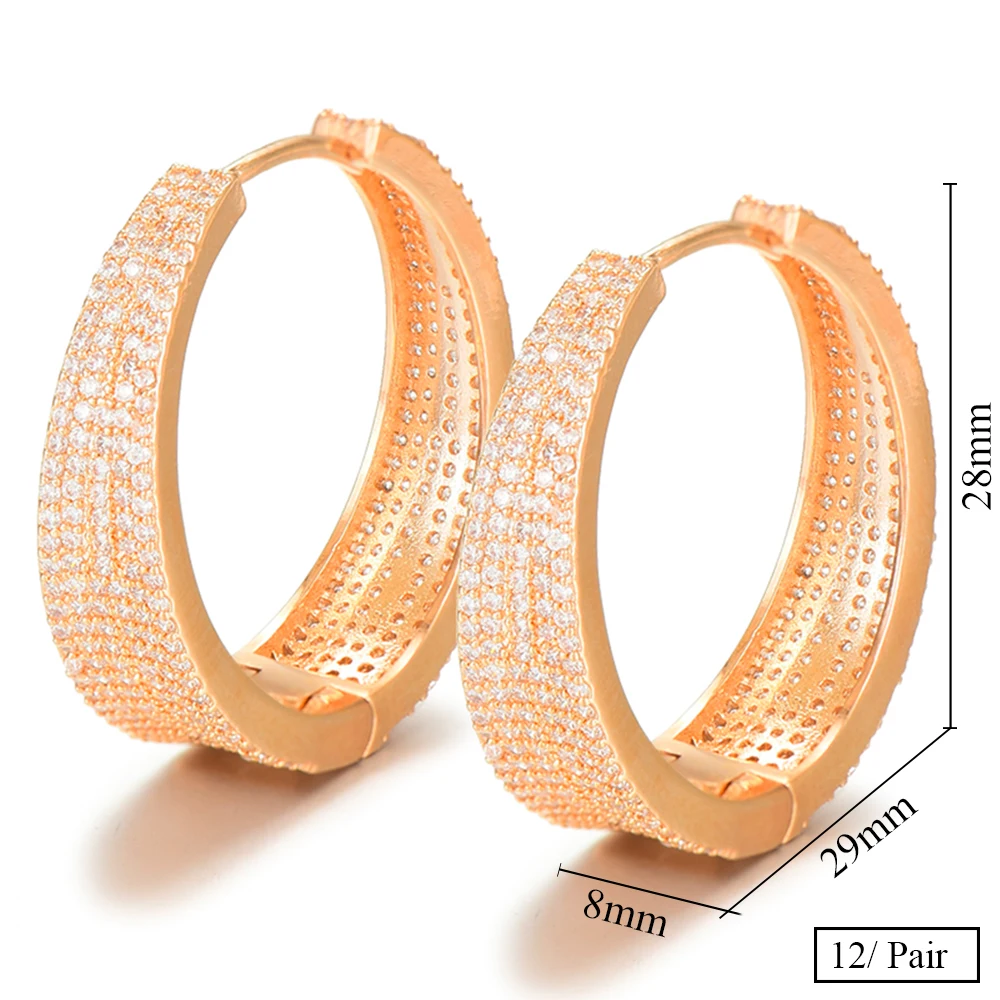 

missvikki Trendy Luxury Noble Wedding Bridal DUBAI Earrings Charms Elegant Big Statement Hoop Earrings For Women Fashion Jewelry