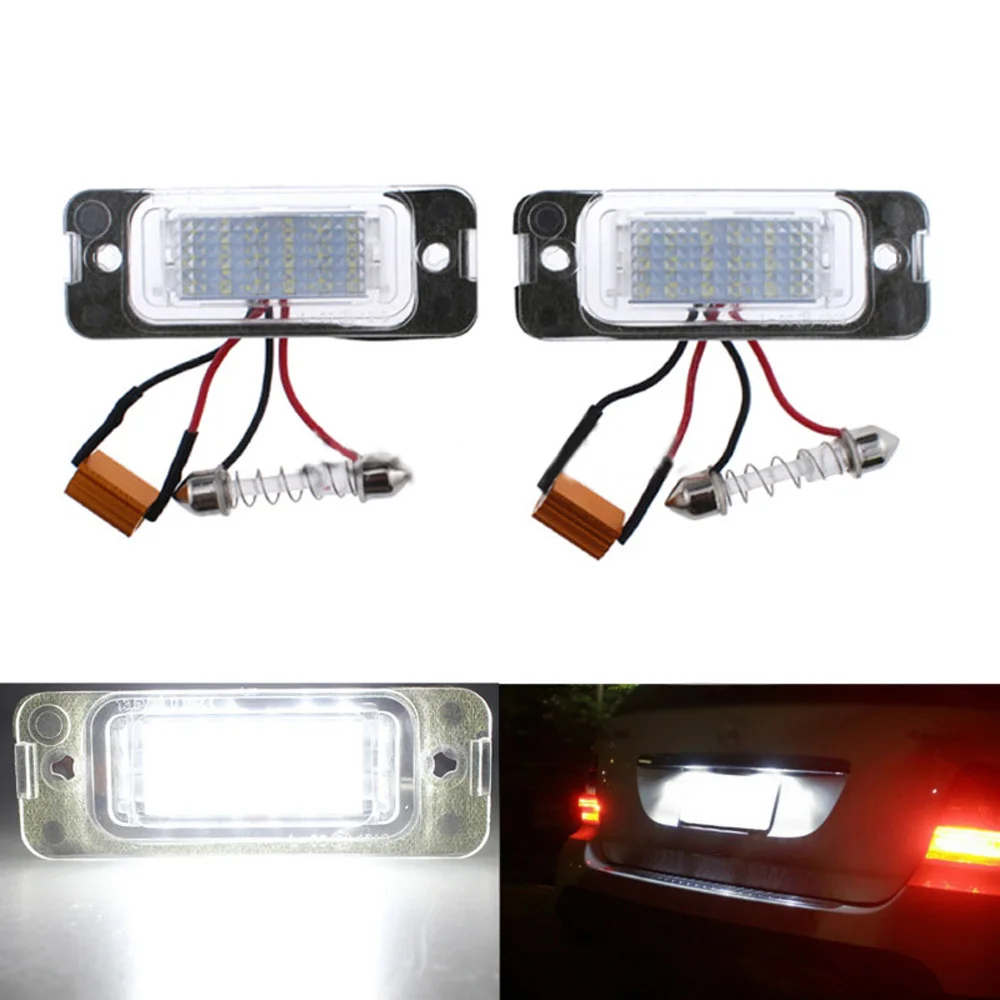 1 пара светодиодный светильник номерного знака белый Canbus 6000 6500K 12 30V для Mercedes ML GL R