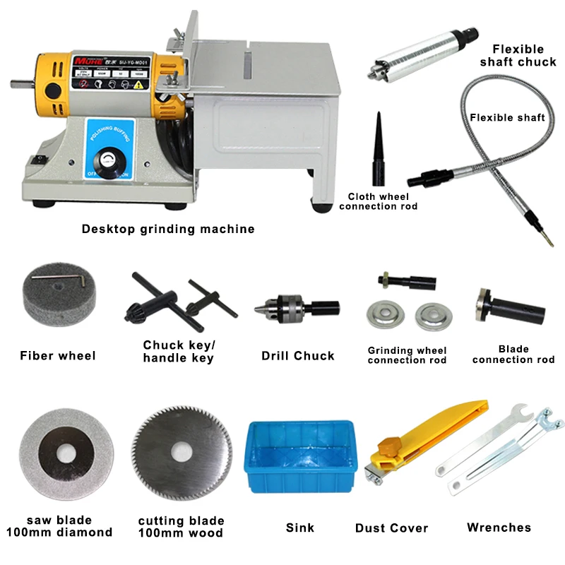 Третье поколение! Джейд полировки Инструмент Пила настольный шлифовальный