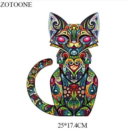 Затуплённый ZOTOONE, милые животные, железные передачи, одежда, волк, панда, собака, патч, наклейка, сделай сам, дети, термо, передача тепла, футболка с принтом G - Цвет: Затуплённый